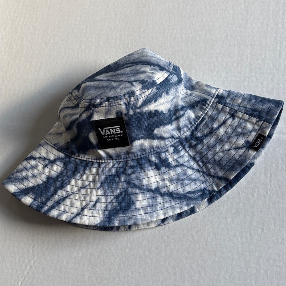 Vans Step Up Navy Blue White Tie-Dye Bucket Hat S/M - Picture 5 of 10